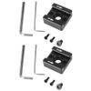 Bloepum 2Set 1/4 Thread Cold Hot Shoe Mount Adapter for DSLR Camera Cage Rig/Flash/LED Light/Microphone/Monitor Mounting view 1