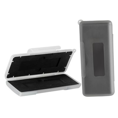 Angoily 2pcs Ssd Hard Drive Carrying Case Shockproof Storage Box for Enclosure for Safe Storage Grey