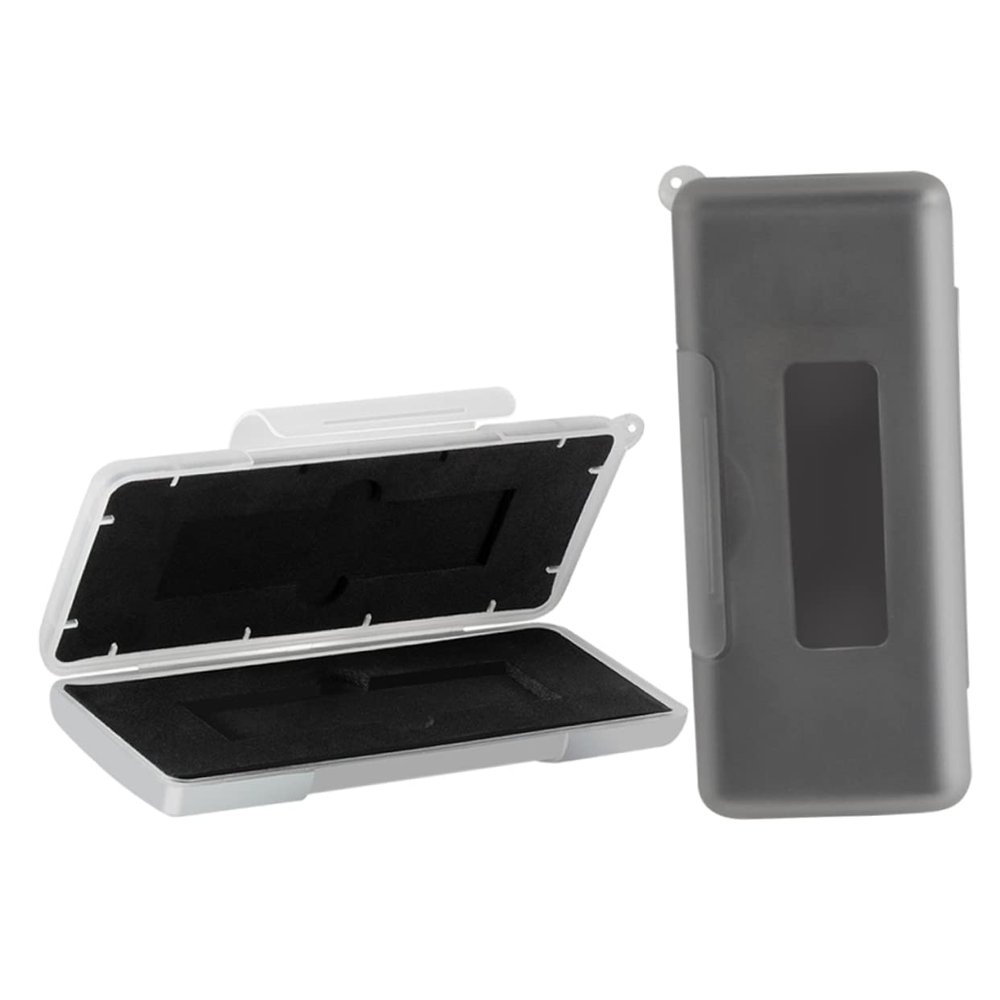 Angoily 2pcs Ssd Hard Drive Carrying Case Shockproof Storage Box for Enclosure for Safe Storage Grey