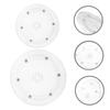 Cabilock Rotating Display Turntable Plastic Turntable for Home 4 Inches Diameter Smooth Rotation view 3