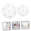 Cabilock Rotating Display Turntable Plastic Turntable for Home 4 Inches Diameter Smooth Rotation view 4