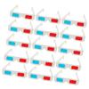 OSALADI 60pcs Glasses for Home Movies Paper Anaglyph Glasses Non-Toxic Comfortable Share Friends Family view 1