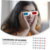 OSALADI 60pcs Glasses for Home Movies Paper Anaglyph Glasses Non-Toxic Comfortable Share Friends Family view 3