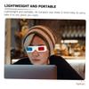 OSALADI 60pcs Glasses for Home Movies Paper Anaglyph Glasses Non-Toxic Comfortable Share Friends Family view 4
