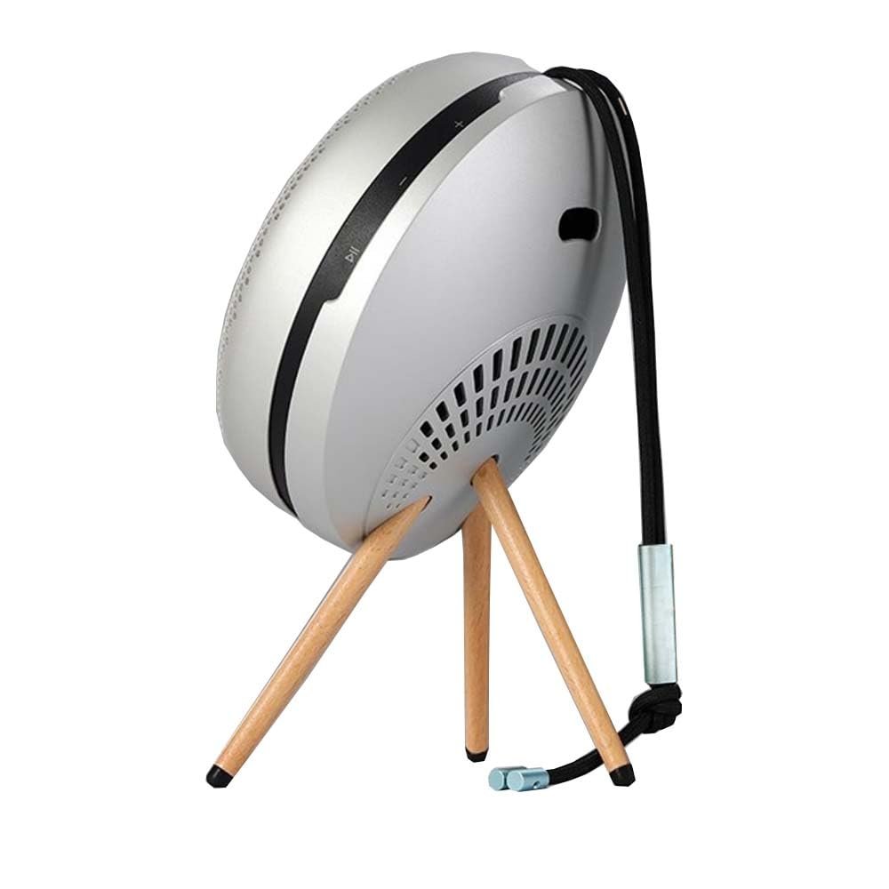Upgraded Stand for Bang & Olufsen Beoplay A1 2nd Gen/Beosound A1 Wireless Bluetooth Speaker, Desktop Kickstand Holder(Silver with Beech Legs)
