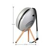 Upgraded Stand for Bang & Olufsen Beoplay A1 2nd Gen/Beosound A1 Wireless Bluetooth Speaker, Desktop Kickstand Holder(Silver with Beech Legs) view 2