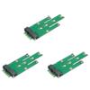 Bloepum 3X Msata Mini PCI-E 3.0 Ssd to Ngff M.2 B Key Interface Adapter Card view 1