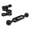 Bloepum Aluminum Alloy Scuba Diving Light Torch Dual Ball Joint Arm and 1 Set Butterfly Clip Clamp Mount view 4