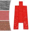 EUVAROMEX Concrete Stamp Mat, Cement Concrete Wall & Floor Mat Texturing Skin Slate Seamless Texture with Handles, 19.29 * 7.87 * 0.79 in/882 view 2