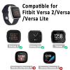 4 Pack Silicone Bands Compatible with Fitbit Versa 2 / Versa Band/Lite/SE, Classic Soft Straps Replacement Sport Wristbands for Women Men (4Pack I) view 2