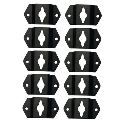 Holibanna 10pcs Iron Speaker Hanger Bracket Durable Audio Speaker Hook with Mounting Screws for Surround Sound Installation Easy to Use Wall Mount Bracket