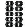 Holibanna 10pcs Iron Speaker Hanger Bracket Durable Audio Speaker Hook with Mounting Screws for Surround Sound Installation Easy to Use Wall Mount Bracket view 1