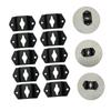 Holibanna 10pcs Iron Speaker Hanger Bracket Durable Audio Speaker Hook with Mounting Screws for Surround Sound Installation Easy to Use Wall Mount Bracket view 3