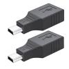 2 Pack USB 2.0 Type A Female to Mini USB 5-Pin Male/Female Adapter Converter - High-Speed Data Transfer & Charging Compatible with Cameras, Printers, Audio Devices and More view 1