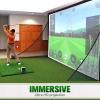 Golf Simulator Impact Screen, Projection Screen for Golf Training, Antiimpact Sound Cancelling Curtains, for Backyard Tee Shots and Chipping, Home Golf Swing Training view 3