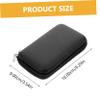 Angoily Hard Drive Case Electronics Organizer Tech Organizer Travel Cord Storage Bag for Cables Chargers Power Banks Earbuds and Memory Cards view 2
