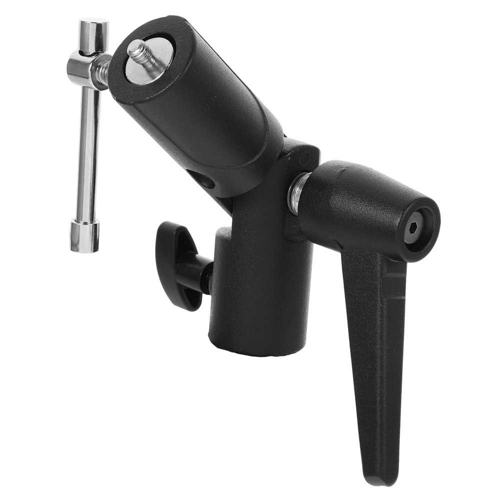Gadpiparty Light Stand Mount Adapter Umbrella Holder Shaped Bracket for Off-Camera Tripod Photography Easy Setup Design Compact Lightweight for Outdoor Use