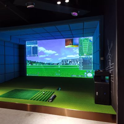 118"X157.5"Golf Simulators Projection Screen, Golf Simulator Impact Screen with Sound Insulation, Golf Ball Training Simulator Impact Display Projecter Screen Indoor(300 * 300CM)