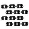 Holibanna 20pcs Speaker Hanger Bracket Wall Mount Audio Bracket for Hanging Speakers Hooks Small Surround Mounting Plates view 1