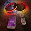 FIJVKNXY 2PCS 8" RGB Chasing LED Speaker Rings APP Remote Control view 3