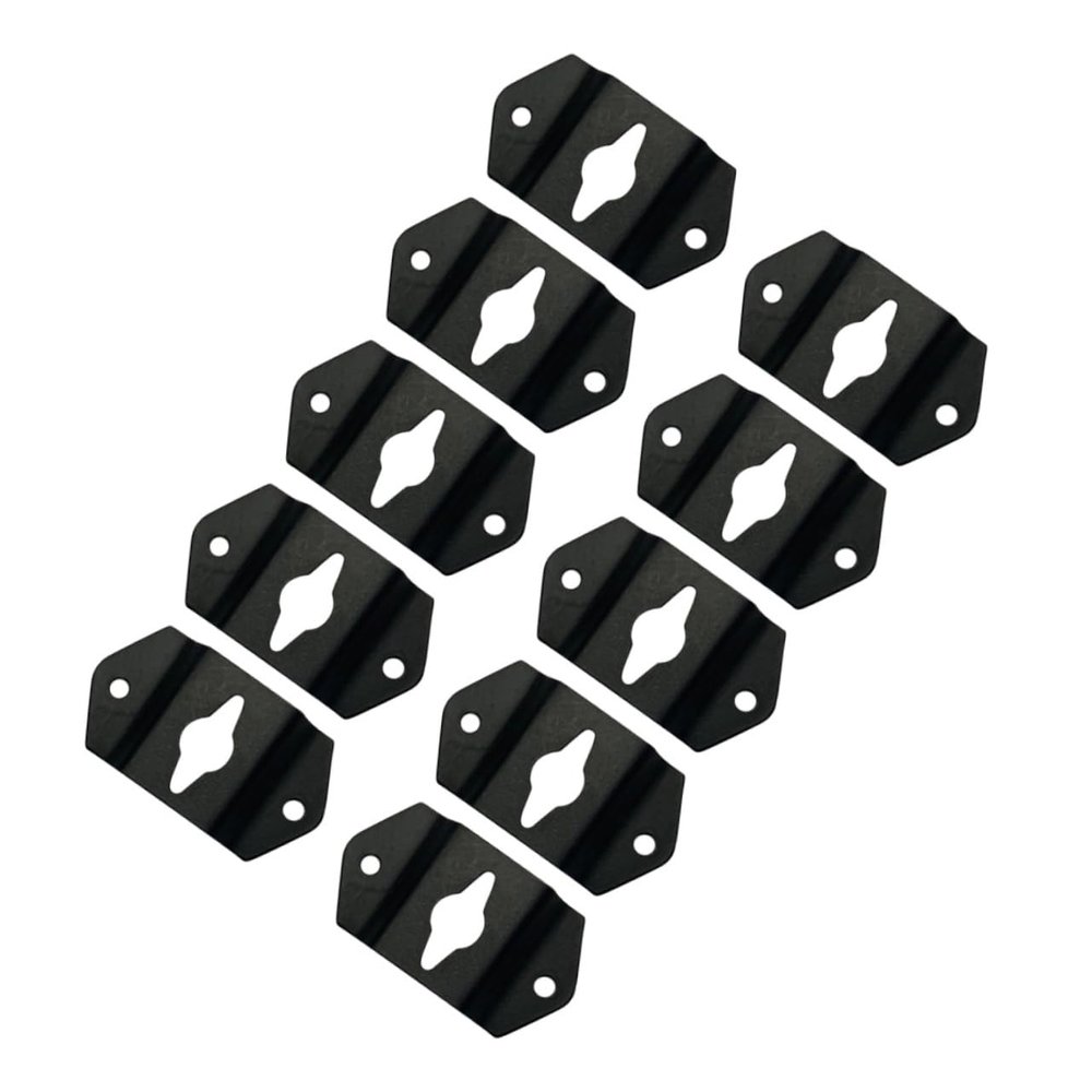 ARTIBETTER 10pcs Wall Speaker Mount Hooks Small Hooks for Hanging Surround Speaker Hanger Accessories Bracket Iron Plate Connector