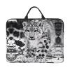 14in Laptop Case Sleeve Bag  Snow Leopard Full Print Design, Ideal for Business Travel and Daily Commute view 1
