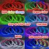 4PCS 6.5" Chasing Car LED Speaker Ring Light Colors Shift Coxial Lights view 4
