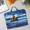 14in Laptop Case Sleeve Bag  Running Horse Full Print Design, Ideal for Business Travel and Daily Commute view 3