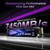Aiibe X16Plus 1TB NVMe M.2 SSD Internal Solid State Drive PCIe 4.0 M.2 2280 1TB SSD Read Speeds Up to 7450MB/s for Laptop, PC, Gaming, Video Editing, PS5 view 3