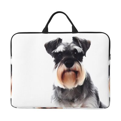 14in Laptop Case Sleeve Bag Well-Behaved Schnauzer Full Print Design, Ideal for Business Travel and Daily Commute