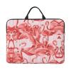 14in Laptop Case Sleeve Bag  Flamingo Full Print Design, Ideal for Business Travel and Daily Commute view 1
