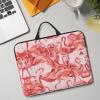 14in Laptop Case Sleeve Bag  Flamingo Full Print Design, Ideal for Business Travel and Daily Commute view 3