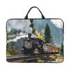 14in Laptop Case Sleeve Bag  Steam Train Full Print Design, Ideal for Business Travel and Daily Commute view 1