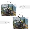 14in Laptop Case Sleeve Bag  Steam Train Full Print Design, Ideal for Business Travel and Daily Commute view 3