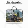 14in Laptop Case Sleeve Bag  Steam Train Full Print Design, Ideal for Business Travel and Daily Commute view 4
