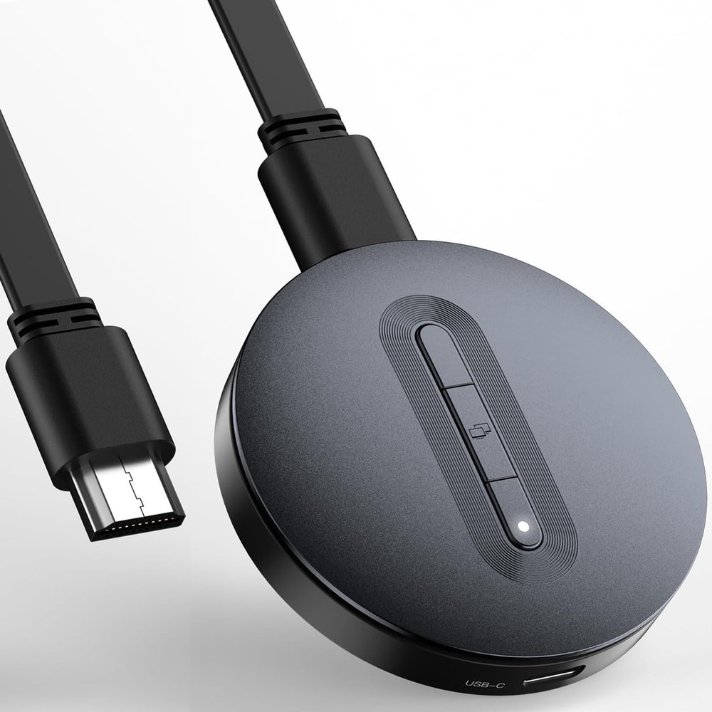 Wireless HDMI Display Dongle Adapter Miracast Dongle, DLNA, AirPlay - Plug & Play Video/Audio Streaming from Laptop, PC, Smartphone to HDTV, Projector, Monitor