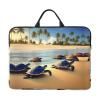 14in Turtles on The Beach Print Laptop Case Sleeve Bag - Travel-Friendly Accessory for Business, and Everyday Use view 1