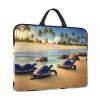 14in Turtles on The Beach Print Laptop Case Sleeve Bag - Travel-Friendly Accessory for Business, and Everyday Use view 2