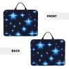 14in Cartoon blue star Print Laptop Case Sleeve Bag  Shock-Resistant Padded Interior, Perfect for Business and Daily Commute view 3