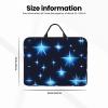 14in Cartoon blue star Print Laptop Case Sleeve Bag  Shock-Resistant Padded Interior, Perfect for Business and Daily Commute view 4