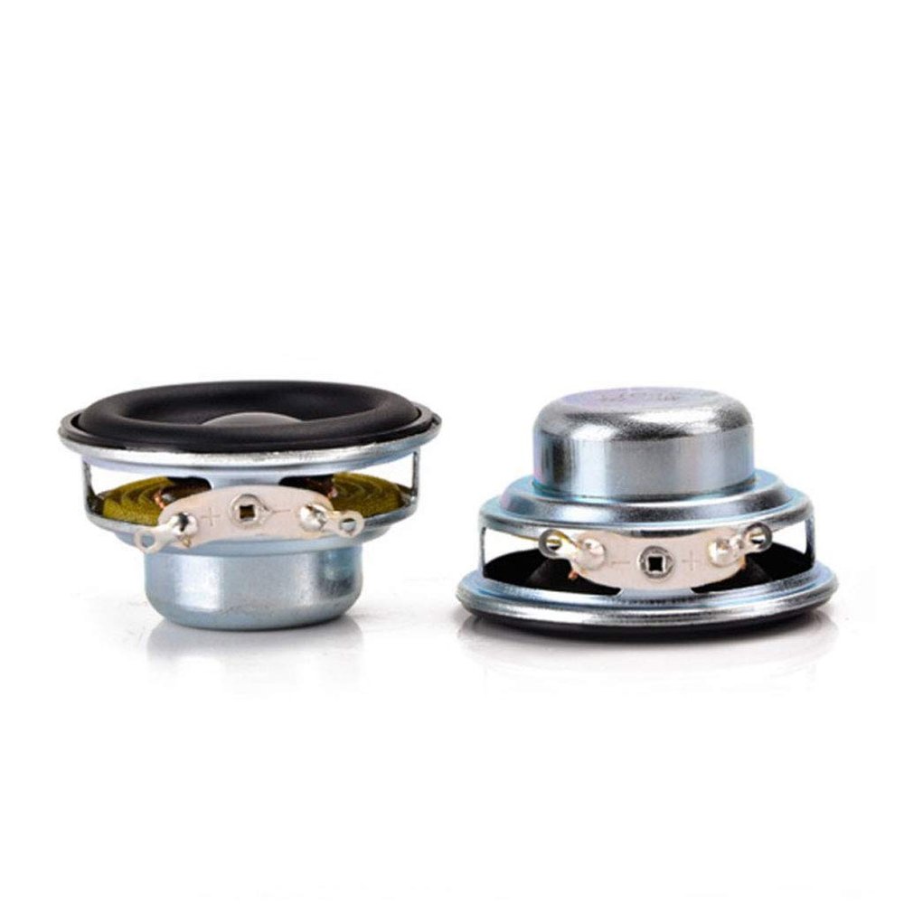 HYROOY 2pcs 40mm o Speaker 16 4Ohm 5W Full Waterproof Home Theater Metal, Rubber