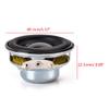 HYROOY 2pcs 40mm o Speaker 16 4Ohm 5W Full Waterproof Home Theater Metal, Rubber view 3