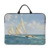14in Sailboat Ship Landscape Print Laptop Case Sleeve Bag - Travel-Friendly Accessory for Business, and Everyday Use view 1