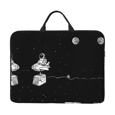 14in Astronaut galaxy Print Laptop Case Sleeve Bag - Travel-Friendly Accessory for Business, and Everyday Use
