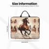 14in Prancing Brown Horse Print Laptop Case Sleeve Bag  Shock-Resistant Padded Interior, Perfect for Business and Daily Commute view 4