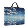 14in Blue Sky and White Clouds Print Laptop Case Sleeve Bag - Travel-Friendly Accessory for Business, and Everyday Use view 2