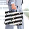14in Laptop Case Sleeve Bag  Rainbow Polka Dot Stripe Black and White Full Print Design, Ideal for Business Travel and Daily Commute view 2