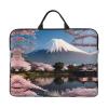 14in Mt. Fuji in Early Spring Print Laptop Case Sleeve Bag - Travel-Friendly Accessory for Business, and Everyday Use view 1