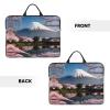 14in Mt. Fuji in Early Spring Print Laptop Case Sleeve Bag - Travel-Friendly Accessory for Business, and Everyday Use view 3