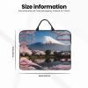 14in Mt. Fuji in Early Spring Print Laptop Case Sleeve Bag - Travel-Friendly Accessory for Business, and Everyday Use view 4